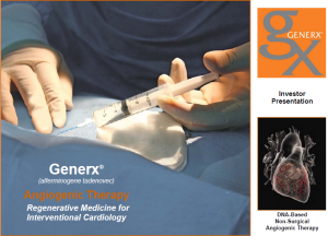 Cardium Generx Presentation Cardium Generx Presentation