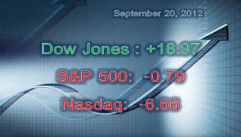 Dow Jones September 20 2012